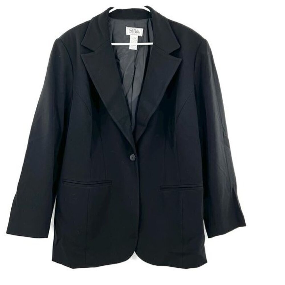 Bob Mackie black blazer jacket size 20w